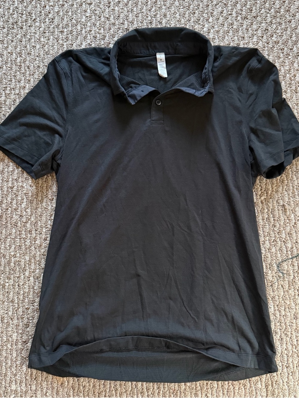 lululemon athletica Black Men's Polo - Classic Short Sleeve